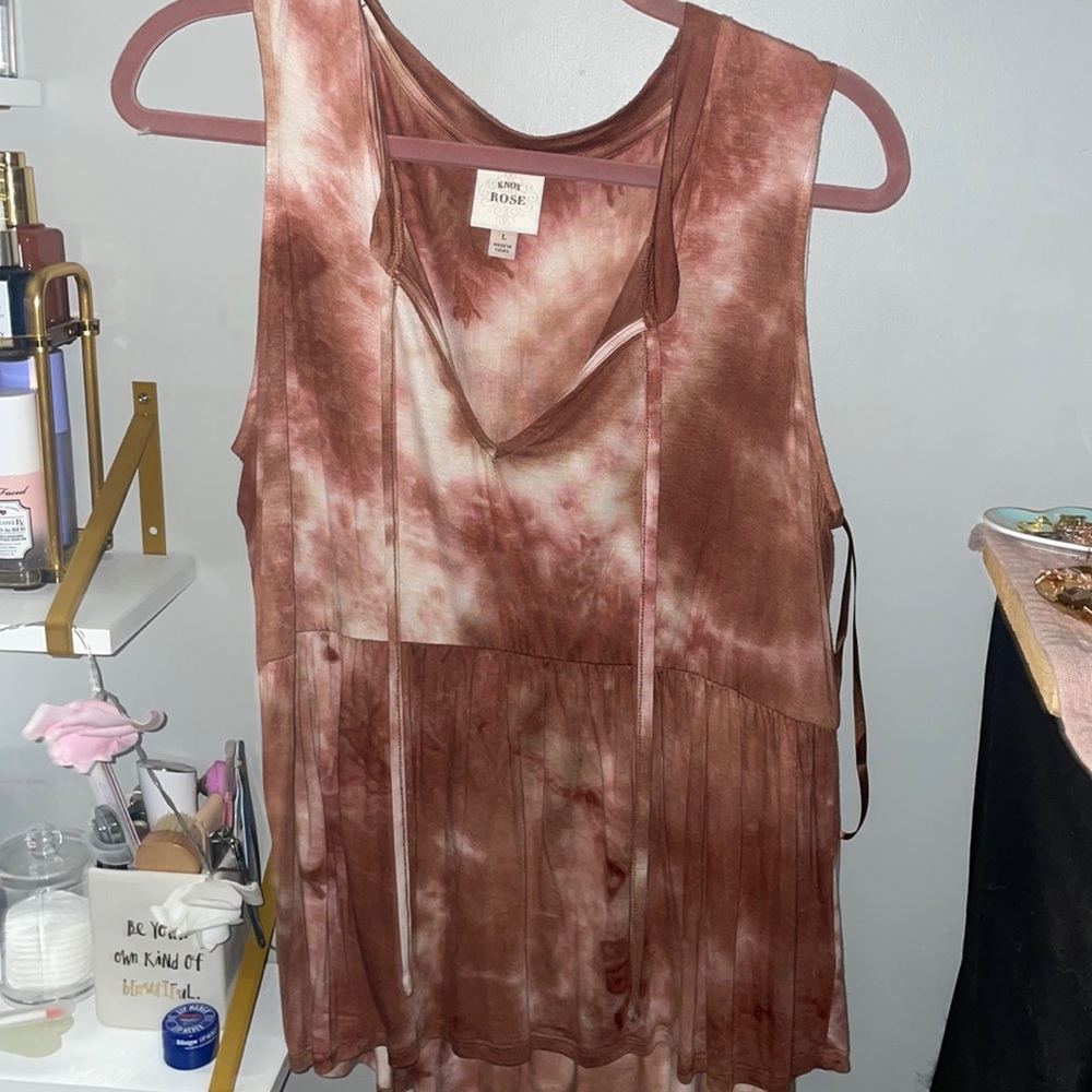 New Knox Rose bohemian tiered top sz L